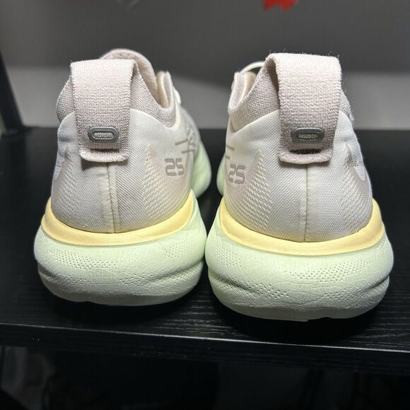 ASICS Gel Nimbus 25 Womens Size 9.5 White Green Running Shoes Sneakers - Picture 5 of 11